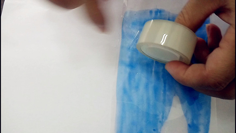 用3M膠帶測試水性聚氨酯在PET上的粘接牢度 用3M膠帶測試水性聚氨酯在PET上的粘接牢度