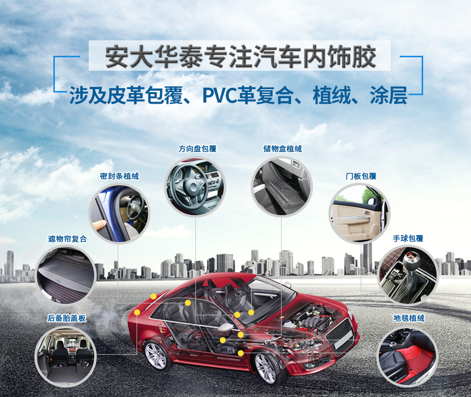 安大華泰汽車內(nèi)飾膠涉及應(yīng)用領(lǐng)域